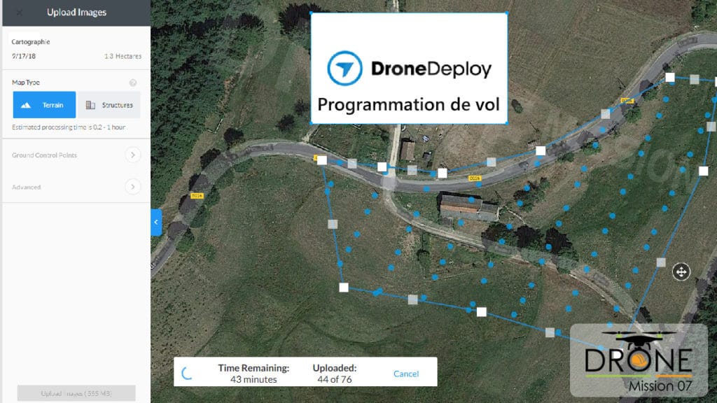 Cartographie 2D ou 3D par drone